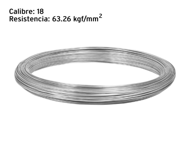KILO DE ALAMBRE GALVANIZADO, CALIBRE 18, FIERO  44468