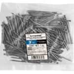 BOLSA CON 1 KG DE CLAVO ESTÁNDAR 3" SIN CABEZA, FIERO   44499