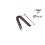 KILO DE GRAPA ALAMBRE PÚAS, 1`, NEGRA  44511XK