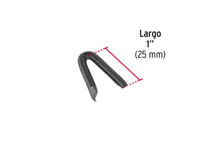 KILO DE GRAPA ALAMBRE PÚAS, 1`, NEGRA  44511XK