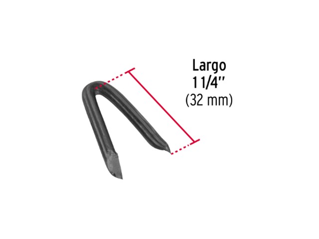 KILO DE GRAPA ALAMBRE PÚAS, 1-1/4`, NEGRA  44512XK
