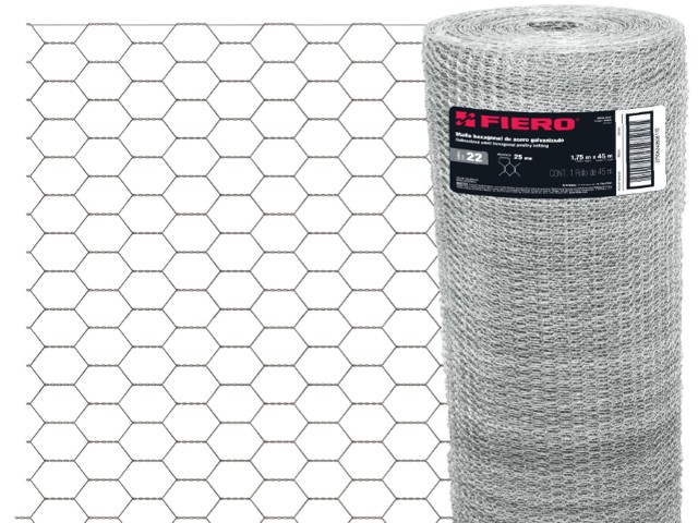 METRO MALLA HEXAGONAL, 25MM X 1.75M  44659XM