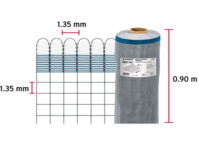 METRO DE MALLA MOSQUITERA PLÁSTICA, 0.90 X 30 M, GRIS  44959XM