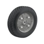 RUEDA DE HULE SÓLIDO 10" PARA DIABLO, DOBLE BALERO, PRETUL  45035