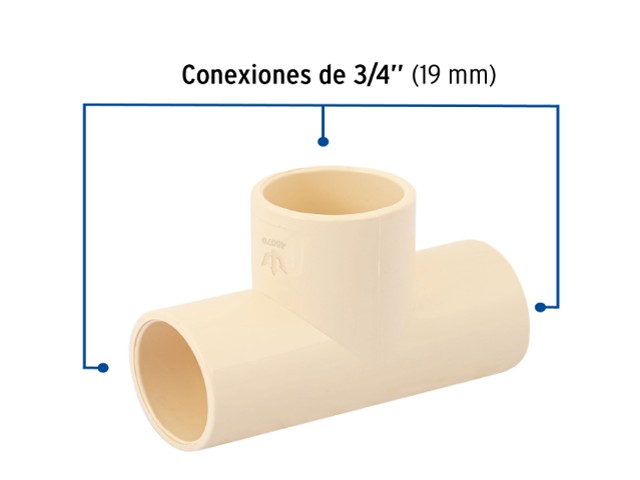 TEE 3/4 CPVC FOSET   45070