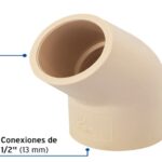 CODO 1/2 X 45° DE CPVC FOSET   45086