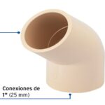 CODO 45° DE CPVC DE 1", FOSET  45088