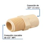 CONECTOR 1/2 MACHO DE CPVC FOSET  45098