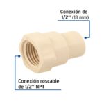 CONECTOR 1/2 HEMBRA DE CPVC FOSET  45101