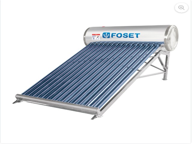 CALENTADOR SOLAR DE AGUA, 15 TUBOS, 195L, 5 PERSONAS, FOSET  45272
