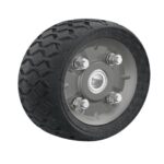 RUEDA DE HULE SÓLIDO 6" PARA DIABLO, DOBLE BALERO, PRETUL  45480