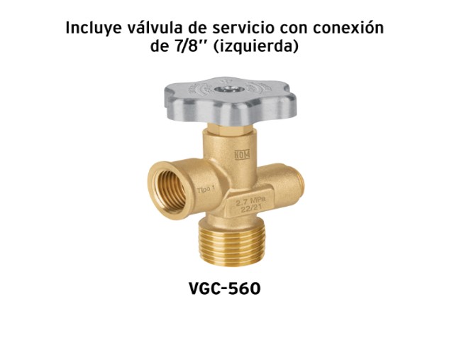 CILINDRO PORTÁTIL PARA GAS LP, 2KG (4.5LB) FOSET 45887 - Image 2