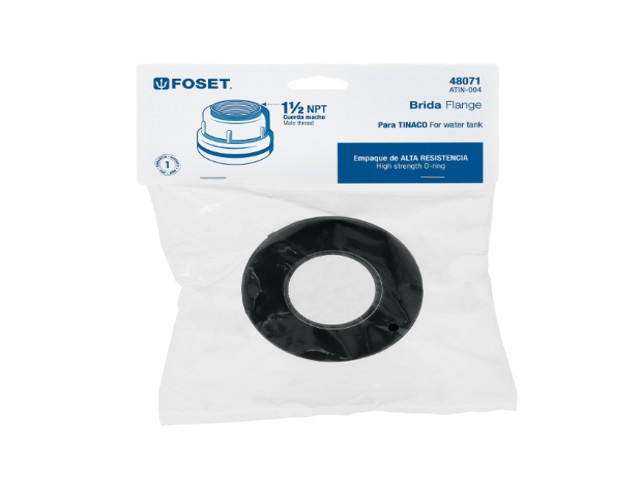 BRIDA DE 1-1/2″ DE POLIPROPILENO PARA TINACO, FOSET  48071