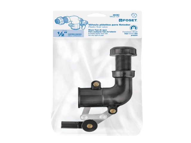 VALVULA PLASTICA DE LLENADO PARA FLOTADOR, 1/2, FOSET  48082