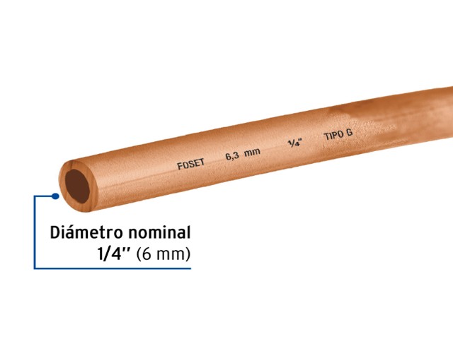 METRO DE TUBO DE COBRE FLEXIBLE, 1/4″   48155XM
