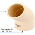 CODO 45° CPVC DE 1-1/4", FOSET  48929