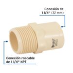CONECTOR MACHO CPVC 1-1/4", FOSET  48953