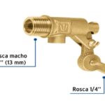 VÁLVULA DE FLOTADOR DE LATÓN 1/2", REFORZADA, FOSET  49033