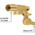 VÁLVULA DE FLOTADOR DE LATÓN 1/2", FOSET  49034