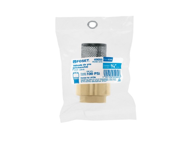 PICHANCHA CON REJILLA ACERO INOXIDABLE 3/4″, FOSET  49055