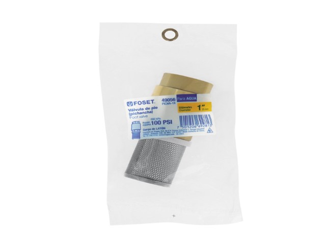 PICHANCHA CON REJILLA ACERO INOXIDABLE 1″, FOSET  49056