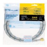 MANGUERA PARA GAS, ALUMINIO, 3/8" X 3/8", 150 CM, FOSET  49139