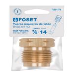 TUERCA IZQUIERDA DE LATÓN 7/8" EN BOLSA, FOSET 49300