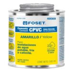 CEMENTO AMARILLO P/CPVC EN BOTE DE 500 ML,BAJA PRESIÓN,FOSET  49569
