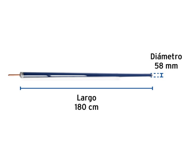 TUBO DE REPUESTO PARA CALENTADOR SOLAR HEAT PIPE, FOSET  49876