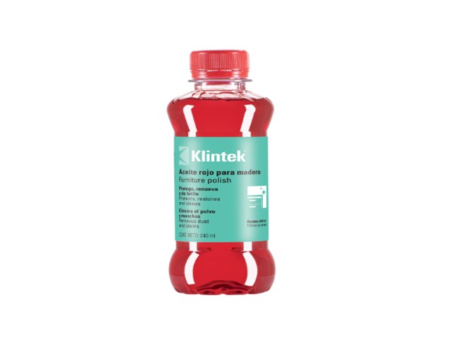 ACEITE ROJO PARA MUEBLES, 240 ML, KLINTEK   57070