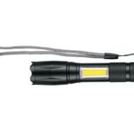 LINTERNA DE 1 LED 270 LM CON LUZ DE EMERGENCIA, RECARGABLE   100371