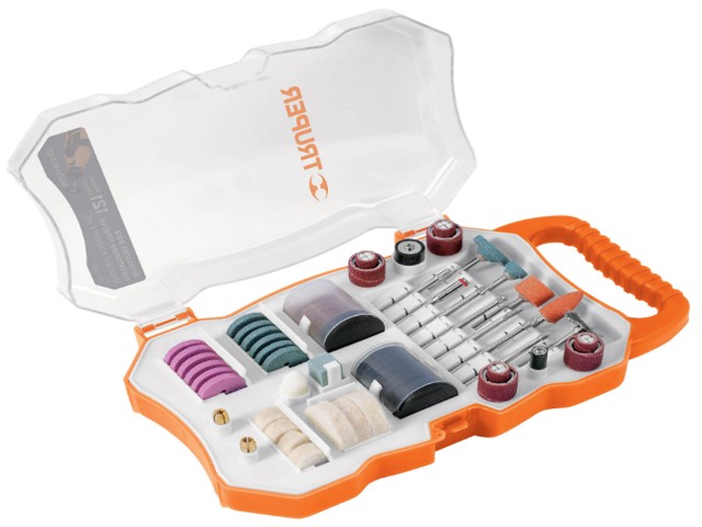 KIT ACCESORIOS PARA HERRAMIENTA ROTATIVA, 121 PIEZAS, TRUPER  100757