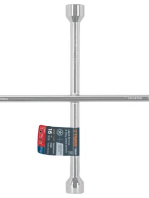 LLAVE DE CRUZ 16' PULIDA Y CROMADA, TRUPER     102634