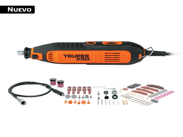 HERRAMIENTA ROTATIVA 135W CON 211 ACCESORIOS, TRUPER PRO   103581