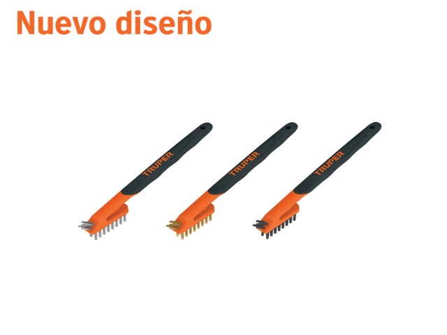 JUEGO DE 3 MINICEPILLOS DE ALAMBRE 28 PINCELES, TRUPER   10652