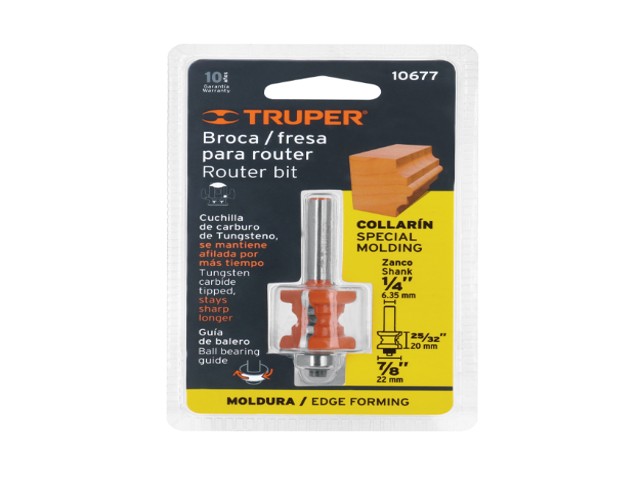 BROCA PARA ROUTER, COLLARÍN, 7/8' CON BALERO, TRUPER 10677 - Image 2