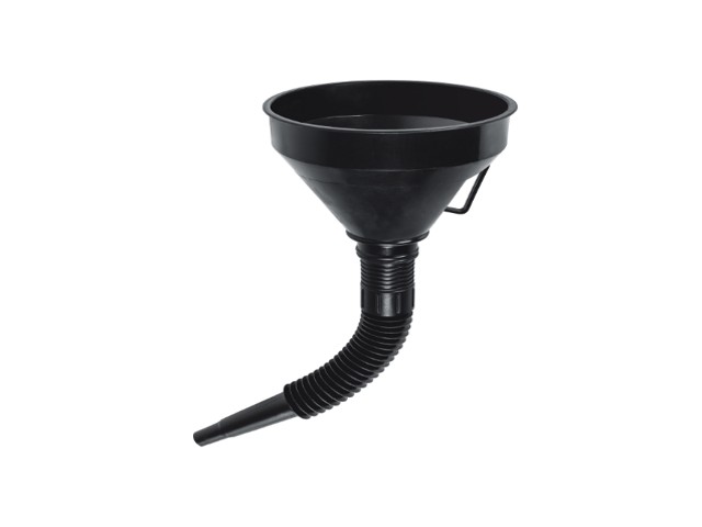 EMBUDO PLÁSTICO 500 ML, CUELLO FLEXIBLE CON FILTRO, TRUPER   11207