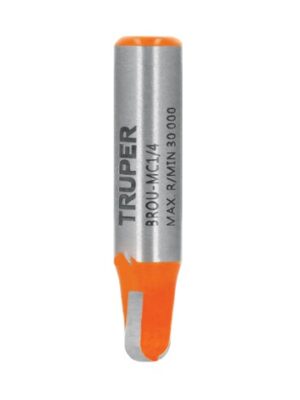 BROCA PARA ROUTER, MEDIA CAÑA, 1/4', TRUPER   11460