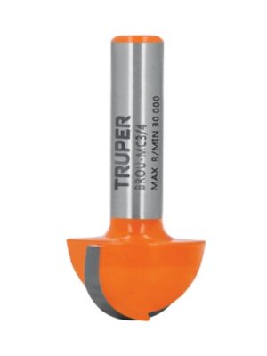 BROCA PARA ROUTER, MEDIA CAÑA, 3/4', TRUPER   11463