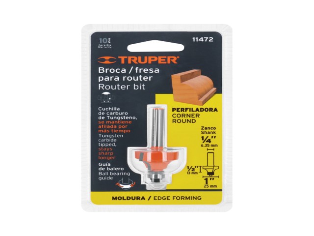 BROCA PARA ROUTER, REDONDEADO CON MOLDURA, 1' CON BALERO 11472 - Image 2