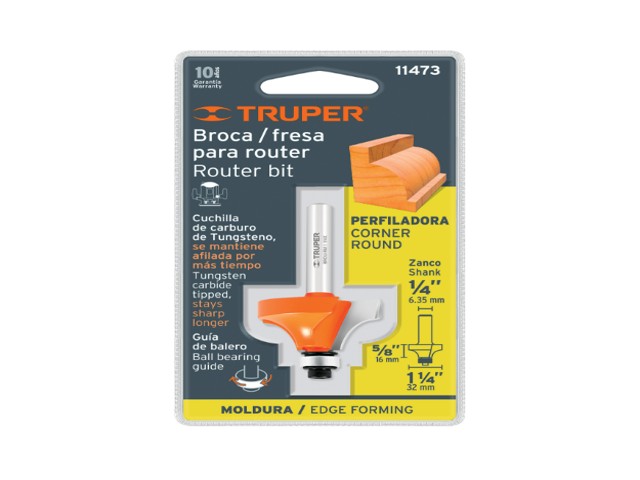 BROCA PARA ROUTER, REDONDEADO CON MOLDURA, 1-1/4' CON BALERO 11473 - Image 2