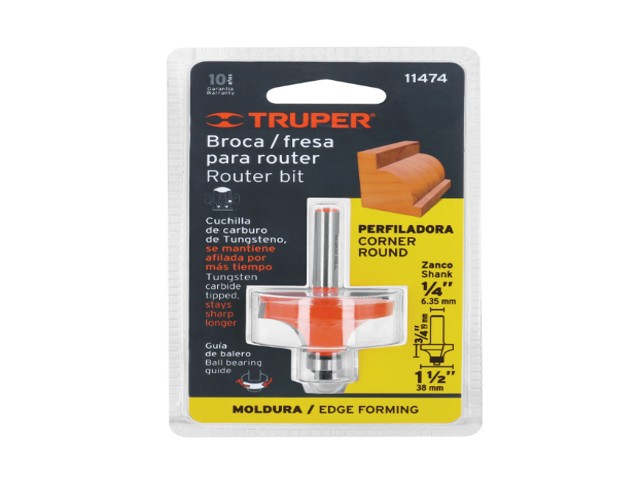 BROCA PARA ROUTER, REDONDEADO CON MOLDURA, 1-1/2' CON BALERO 11474 - Image 2