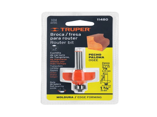 BROCA PARA ROUTER, PECHO PALOMA, 1-3/8' CON BALERO, TRUPER 11480 - Image 2