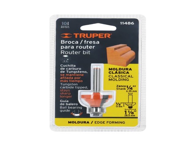 BROCA PARA ROUTER, MOLDURA CLÁSICA, 1-1/8' CON BALERO,TRUPER 11486 - Image 2