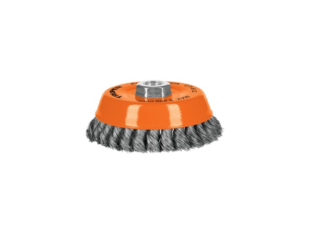 CARDA COPA 5′ ALAMBRE TRENZADO FINO, EJE 5/8′-11, TRUPER   11541