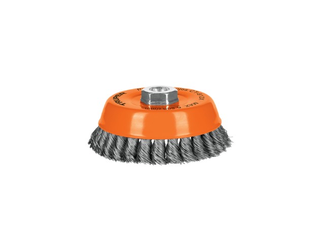 CARDA COPA 5′ ALAMBRE TRENZADO GRUESO, EJE 5/8′-11, TRUPER   11542