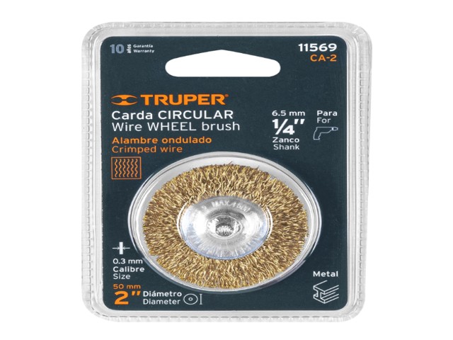 CARDA CIRCULAR 2' ALAMBRE GRUESO PARA TALADRO, TRUPER 11569 - Image 2