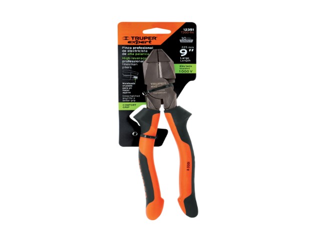 PINZA ELECTRICISTA 9' USO RUDO, ALTA PALANCA, COMFORT GRIP 12351 - Image 2
