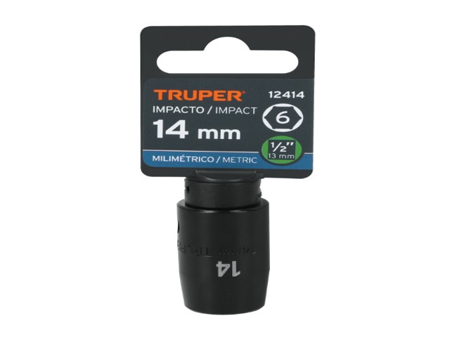 DADO CUADRO 1/2' DE IMPACTO 6 PUNTAS DE 14 MM, TRUPER 12414 - Image 2