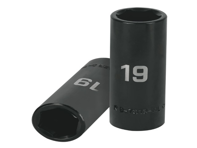 DADO LARGO CUADRO 1/2' DE IMPACTO 6 PUNTAS DE 19 MM, TRUPER 12431